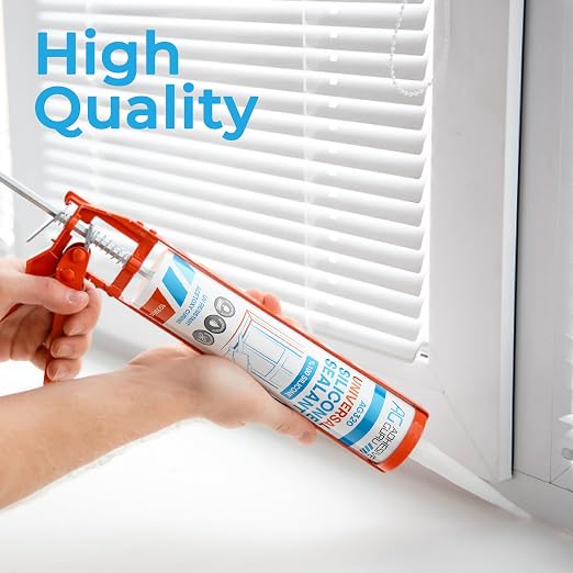 Adhesive Guru Clear Silicone Sealant Waterproof, All Purpose 100% Silicone Caulk - Image 6