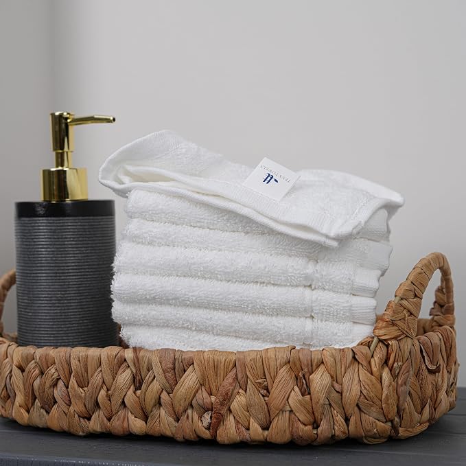 Tens Towels Pack of 12 Washcloths, 12 x 12 Inches, Lighter Weight, Quick to Dry - Image 4