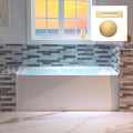 WOODBRIDGE 54" Acrylic Rectangular Alcove Soaking Bathtub in White by WOODBRIDGE