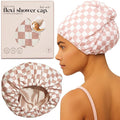 Kitsch Luxury Shower Caps for Women Reusable Waterproof by Kitsch