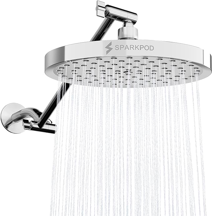 SparkPod Round Rain Shower Head by SparkPod