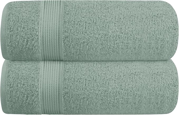 Elvana Home Cotton 2 Pack Oversized Bath Towel Set 28x55 inches, Large Bath by Unknown