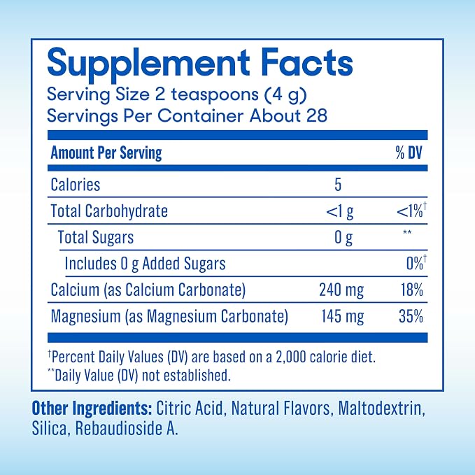 SlowMag® Magnesium Powder, Magnesium + Calcium Supplement Drink Mix, Raspberry - Image 6