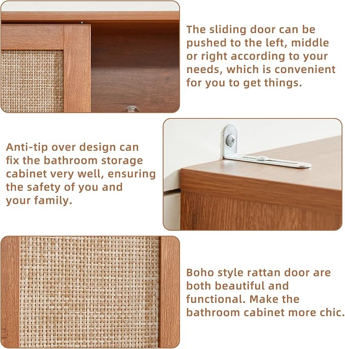 LEYAOYAO Over The Toilet Storage Cabinet - Image 3
