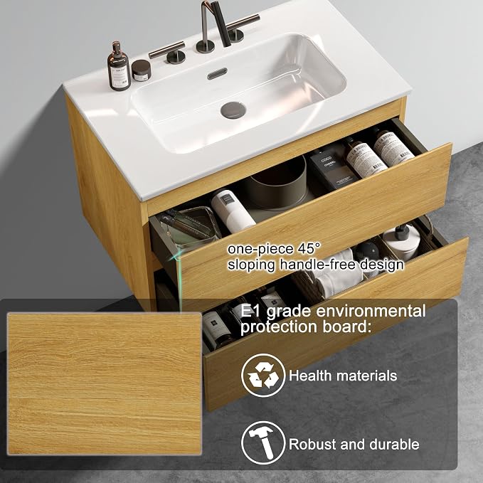 Floating Wall Mounted Bathroom Vanity - Image 4
