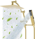 Hibbent All Metal CUPC Certified 10'' Rain Shower Head, Dual Shower Head Combo by Hibbent