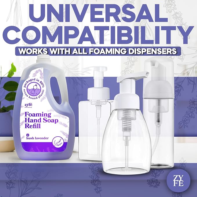 Lavender Hand Soap Refills Foam, 64oz Liquid Hand Soap Foam Refill in Recycled - Image 8