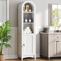 69" Tall Bathroom Storage Cabinet, Tall Arched Freestanding Storage Cabinet by RALGEND