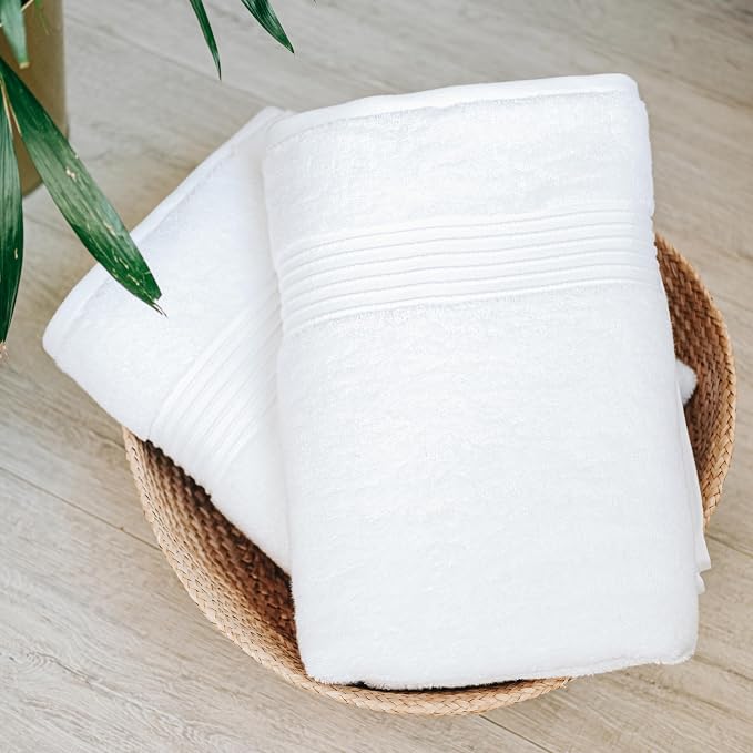 Milara Turkish Super-Plush Bath Towels Set 2-Piece | Premium Cotton Bath Towel - Image 6