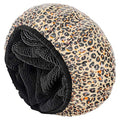 Auban Shower Cap, Shower Cap for Women Terry Cloth Lined EVA Exterior Reusable by Auban