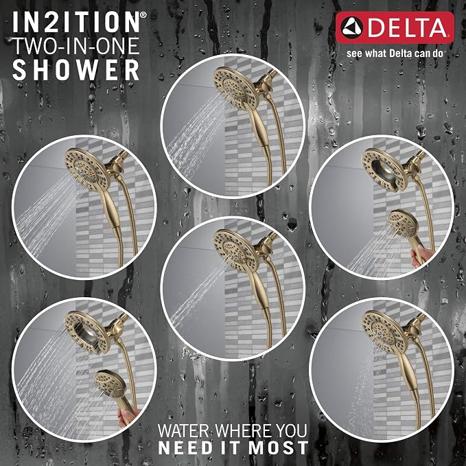 Delta Arvo 14 Series Brushed Gold Shower Faucet Set - Image 5