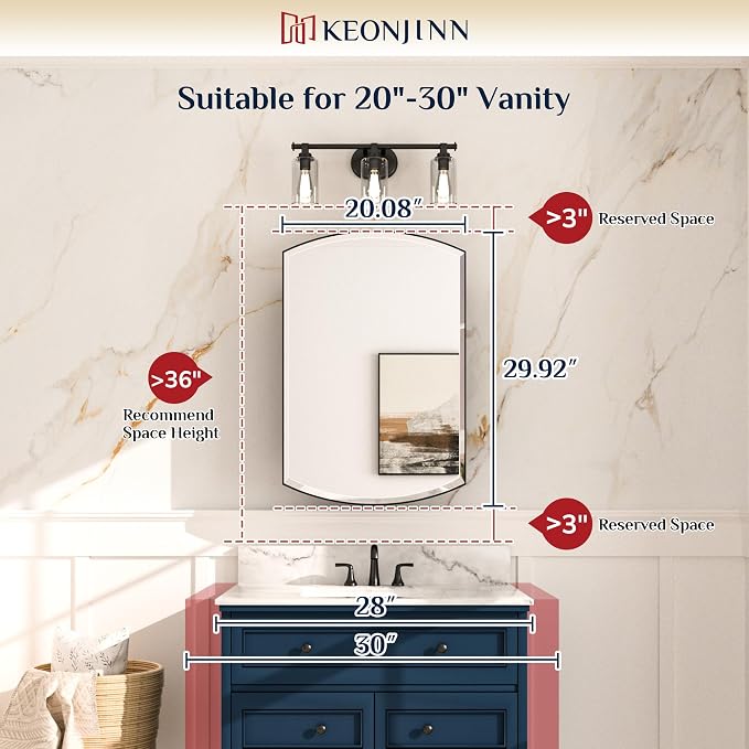 Keonjinn Black Medicine Cabinet - Image 3