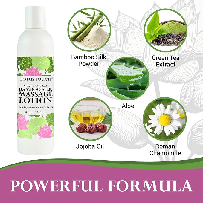 Organic Naturals Bamboo Silk Massage Lotion by Lotus Touch - Image 3