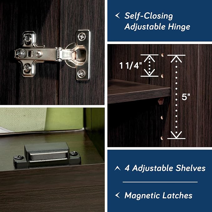 Sauder Storage Cabinet/ Pantry cabinets, 29.61 " x D: 16.02 " x H: 71.50" - Image 9