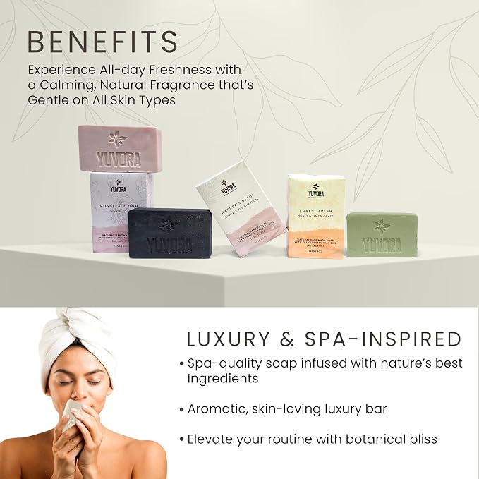 Handmade Women’s Body Soaps 5 OZ Pack of 8 – Long-Lasting Natural Bar Soap – - Image 5
