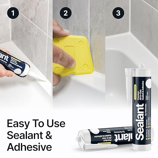 Bright White Kitchen & Bathroom Sealant & Adhesive Hybrid Polymer | Superior to - Image 2