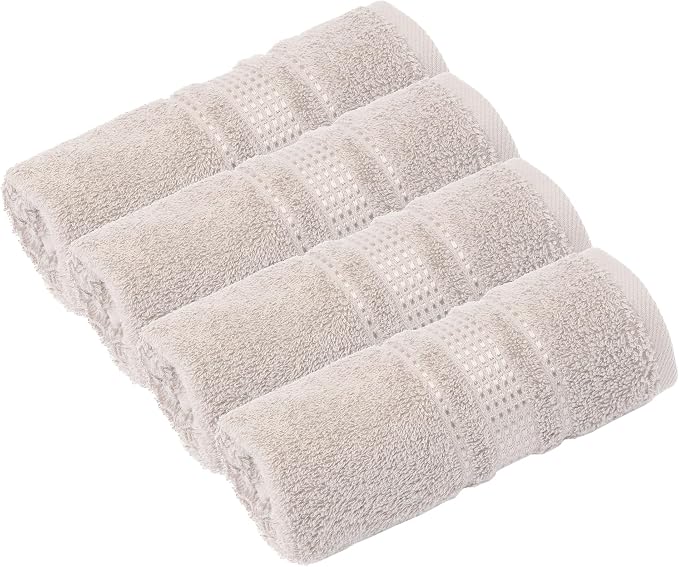 Melissa Linen, Fingertip Towels 4 Pack, 100% Turkish Cotton, Small Hand Towels - Image 3