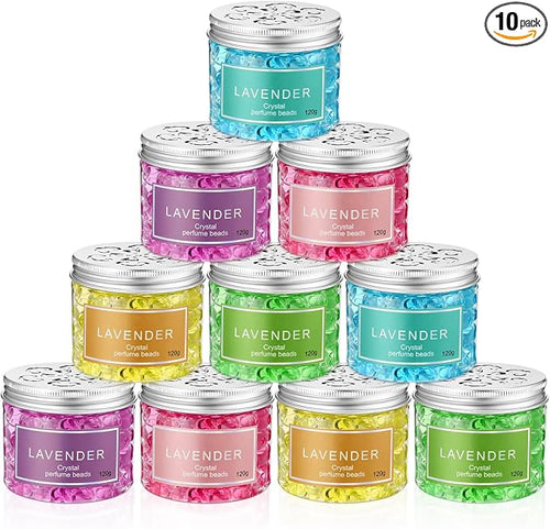 10 Pack Odor Eliminator Gel Beads, Pet Scents Gel Deodorizing Air Fresheners by Dimsile