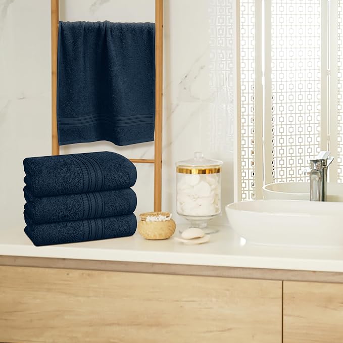 BOUTIQUO Ultra Soft Cotton 6 -Piece Hand Towel Set 16x24 Inch, Spa & General - Image 4