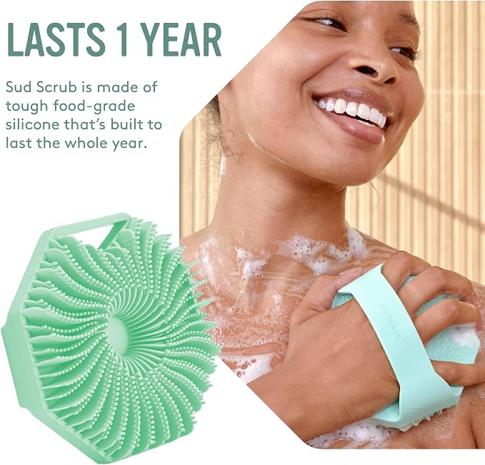 Sud Scrub® Antimicrobial Silicone Body Scrubber, Exfoliating Body Scrubber - Image 5