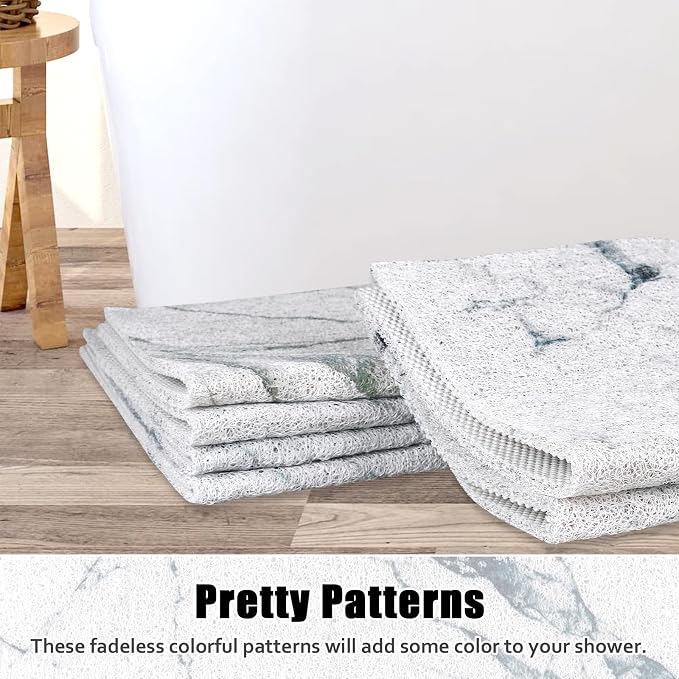 Square Shower Mat Non Slip: 24x24 Inch Shower Floor Mat - Image 6