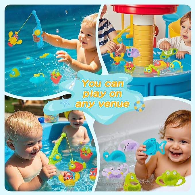 Toddler Bath Toys for Kids, Bathtub Water Table Pool Toys for Toddlers and - Image 7