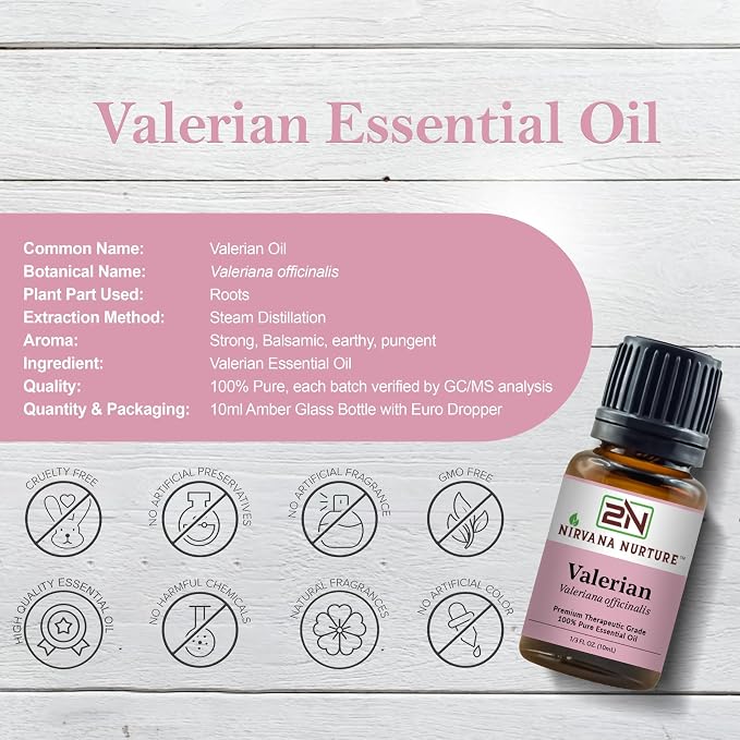 Valerian Essential Oil 100% Pure Premium Therapeutic Grade, Undiluted - Image 2
