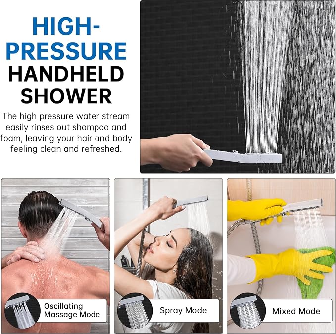 G-Promise All Metal 14 Inch Shower Head - Image 4