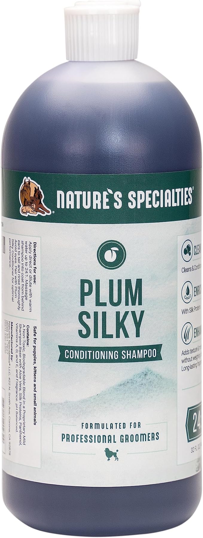 Nature's Specialties Plum Silky Ultra Concentrated Dog Shampoo Conditioner by NaturesSpecialties