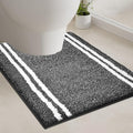 PURRUGS Bathroom Rug Non-Slip Machine Washable 20" x 24" U-Shaped, Super by PURRUGS