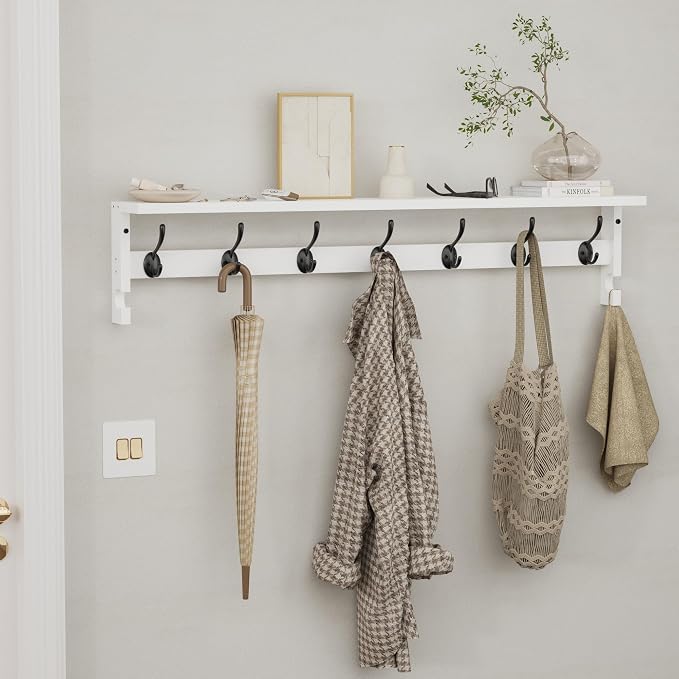 AMBIRD Coat Rack Wall Mount, 35 Inch Large Coat Hooks Wall Mounted - Image 6