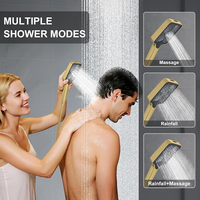 Shower System 13-Inch Rainfall Shower Head - Image 5