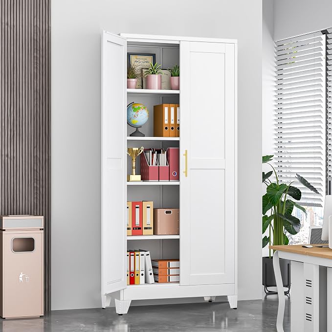 71" Tall Metal Storage Cabinet - Image 3