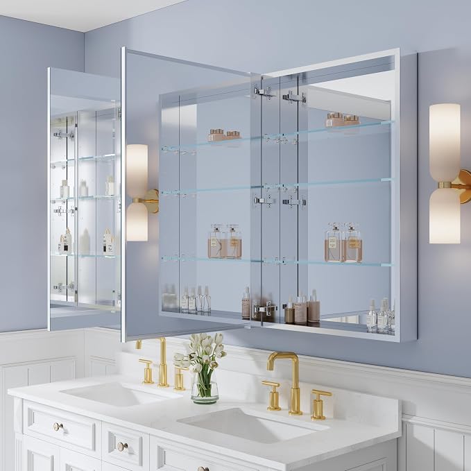 WELLFOR 72" x 36" Bathroom Medicine Cabinet - Image 10