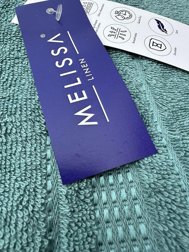 Melissa Linen, Fingertip Towels 4 Pack, 100% Turkish Cotton, Small Hand Towels - Image 2