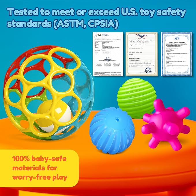 Sensory Balls for Toddlers 1-3, Sensory Baby Toys 6-12 Months, Infant Squeeze - Image 2