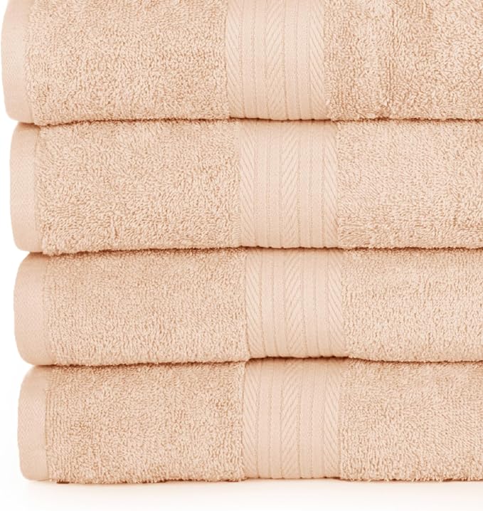 Ample Decor Bathroom Towel Set of 18-4 Hand Towel, 4 Bath Towel, 10 Wash Cloths - Image 3