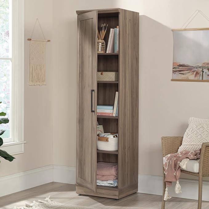 Sauder HomePlus Kitchen Pantry Storage Cabinet Slim Single Door - Image 5