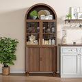 Alohappy Arched Kitchen Pantry, Modern Wood Kitchens Storage Cabinets by Alohappy