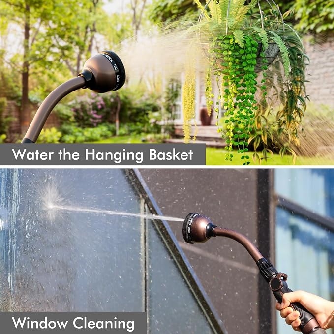 RESTMO Watering Wand, Heavy Duty Metal Garden Hose Wand - Image 6