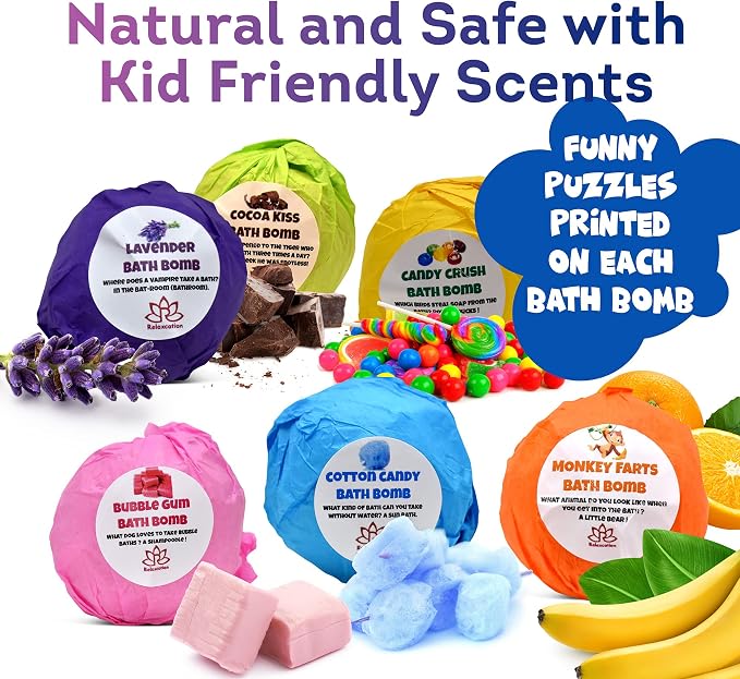 Made in USA Bath Bombs for Kids Surprise Toys Inside SEA Animals - Image 4