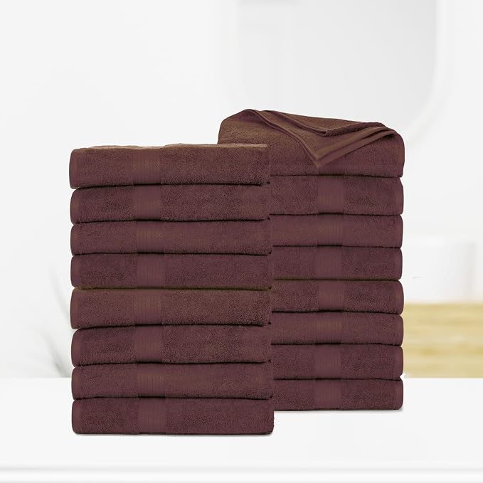 Ample Decor Bath Towels Pack of 16 600 GSM 100% Cotton, Absorbent Soft Premium - Image 2