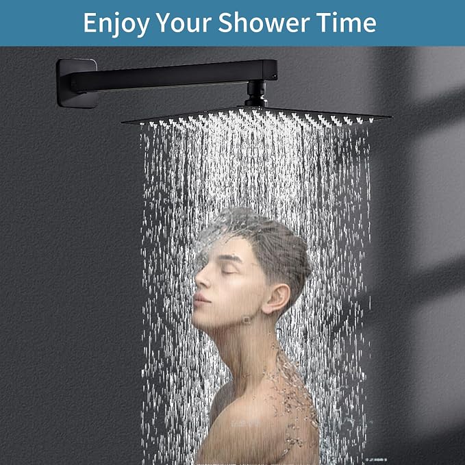 Shower Faucet Set, Handheld Wall Mounted Showerhead and Waterfall Tub Spout - Image 8