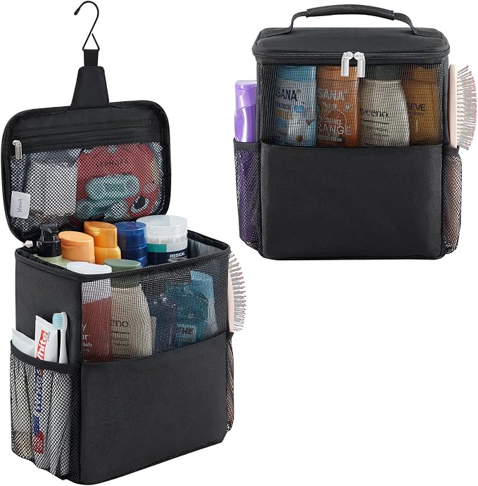 Lifewit Mesh Shower Caddy Bag Portable College Dorm Room Essentials Caddy Tote by Lifewit