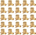 SUNGATOR 25-Pack 3/4" Pex Drop Ear Elbow, No Lead Brass, 3/4 Inch Pex Fittings by SUNGATOR