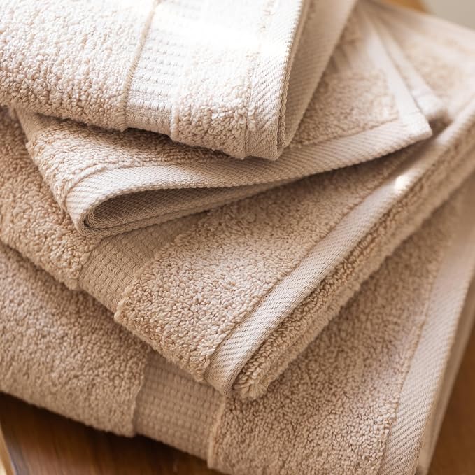 SALBAKOS 100% Turkish Cotton 6-Piece Towel Set | Heirloom Quality Hotel & Spa - Image 3
