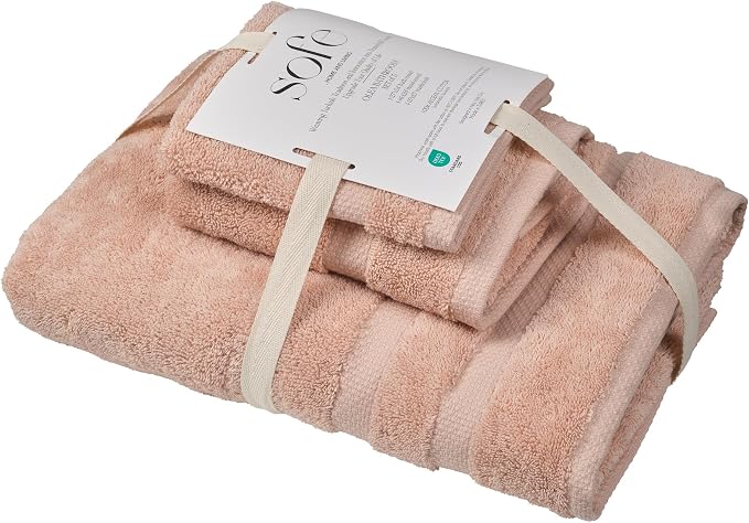 SOFE H&L | Olea Luxury Turkish Cotton Bath Towels Set of 3 : 1 Bath Towel - Image 7