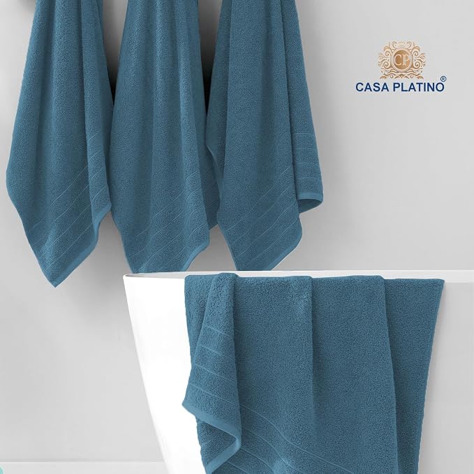 Casa Platino 100% Cotton Luxury Bath Towel Set - Image 3