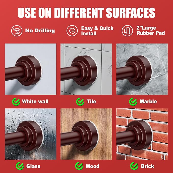 Ausemku Shower Curtain Rod Tension - Image 3