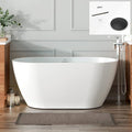 FerdY 55" Bali Acrylic Freestanding Bathtub, Gracefully Shaped Freestanding by FerdY